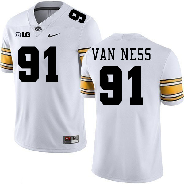 Lukas Van Ness Iowa Jersey,University Of Iowa Hawkeyes Fotoball Uniforms,Jersey,Gears-White